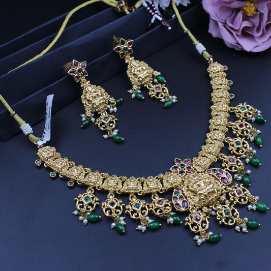 28116 Nakshi Laxmi Short Necklace