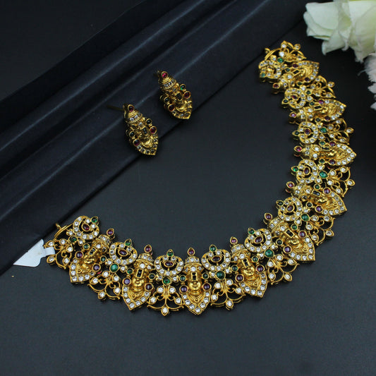 1739 Balaji Short necklace with earrings