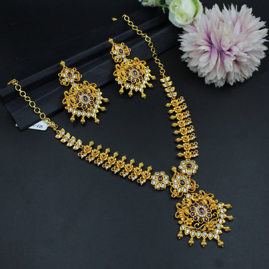 4923 Matte pota stone necklace