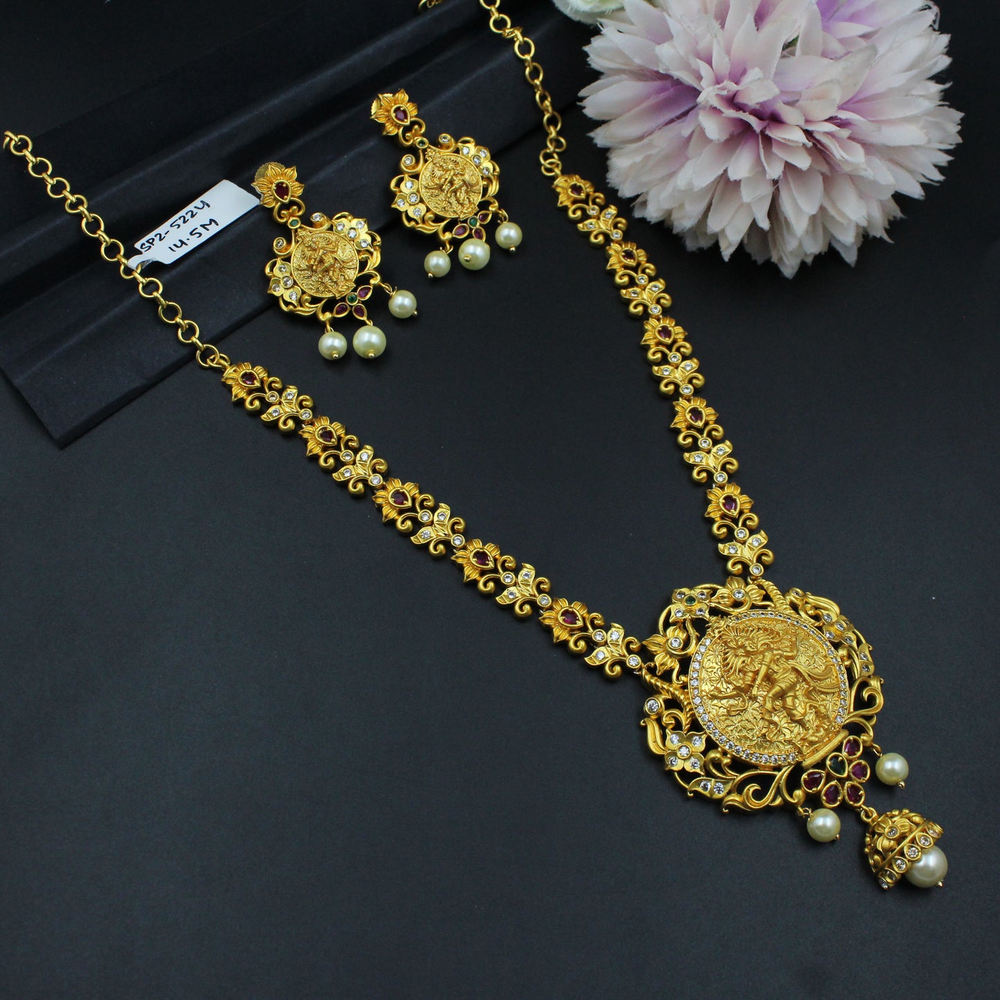 5224 Narsimha swamy short necklace