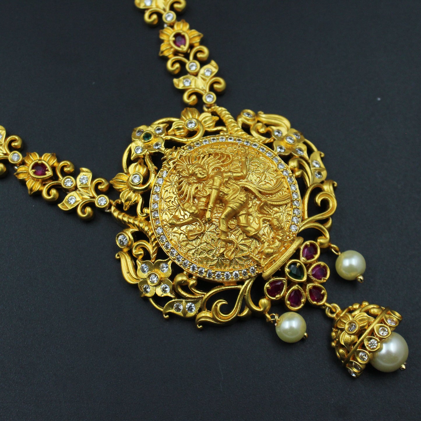 5224 Narsimha swamy short necklace