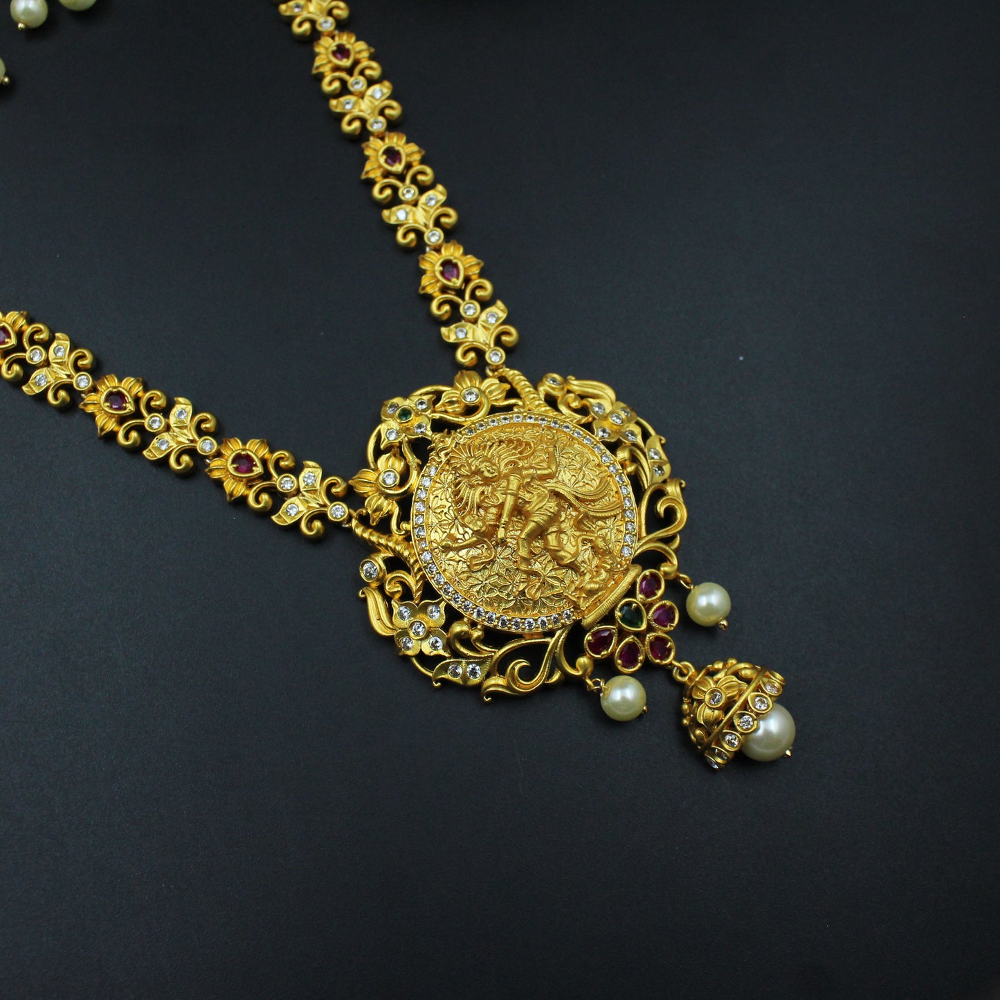 5224 Narsimha swamy short necklace