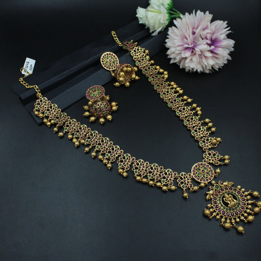 3273 Kempu Peacock Long Set