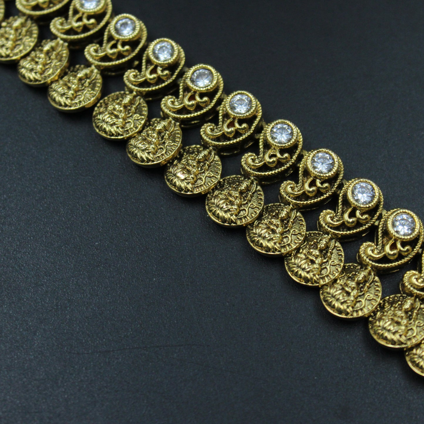 37630 Matte Laxmi Long Necklace Set