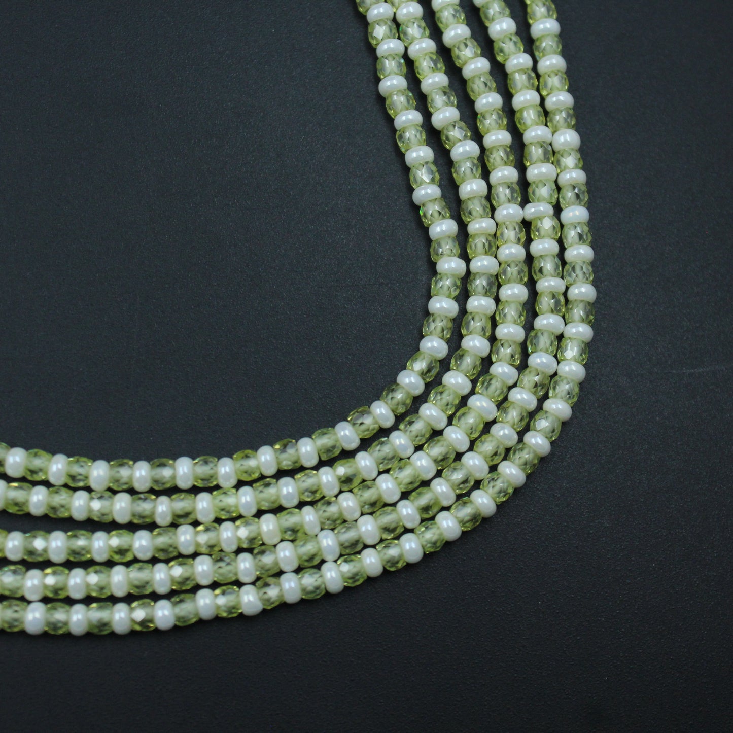 40035 Light Green 5 lines sugar crystal layers