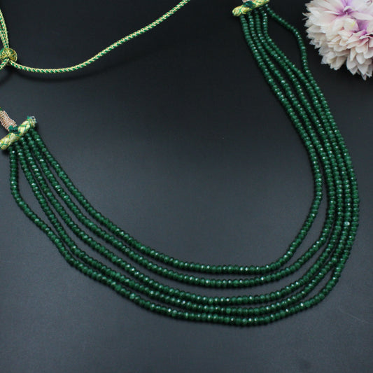 39485 - 5 Lines Green Onex Beads Mala