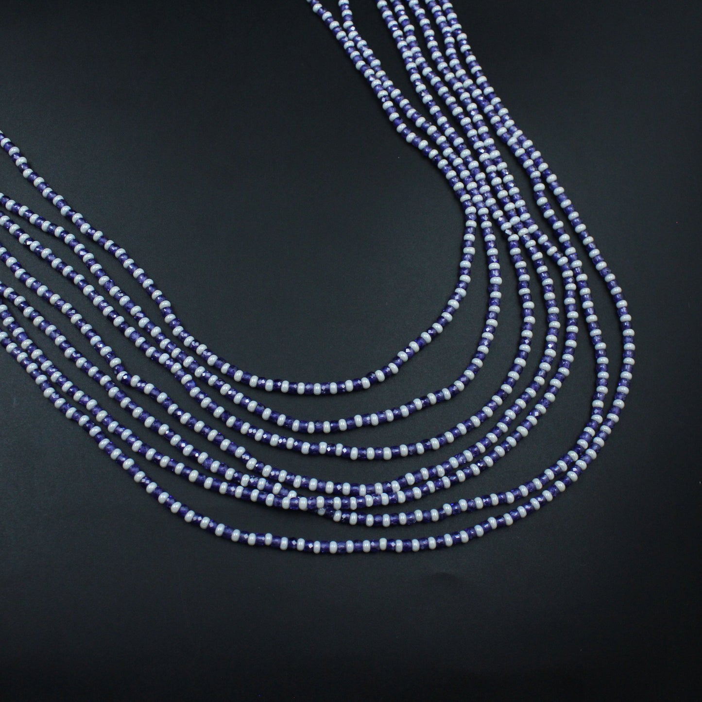 38726 7 lines sugar crystal beads