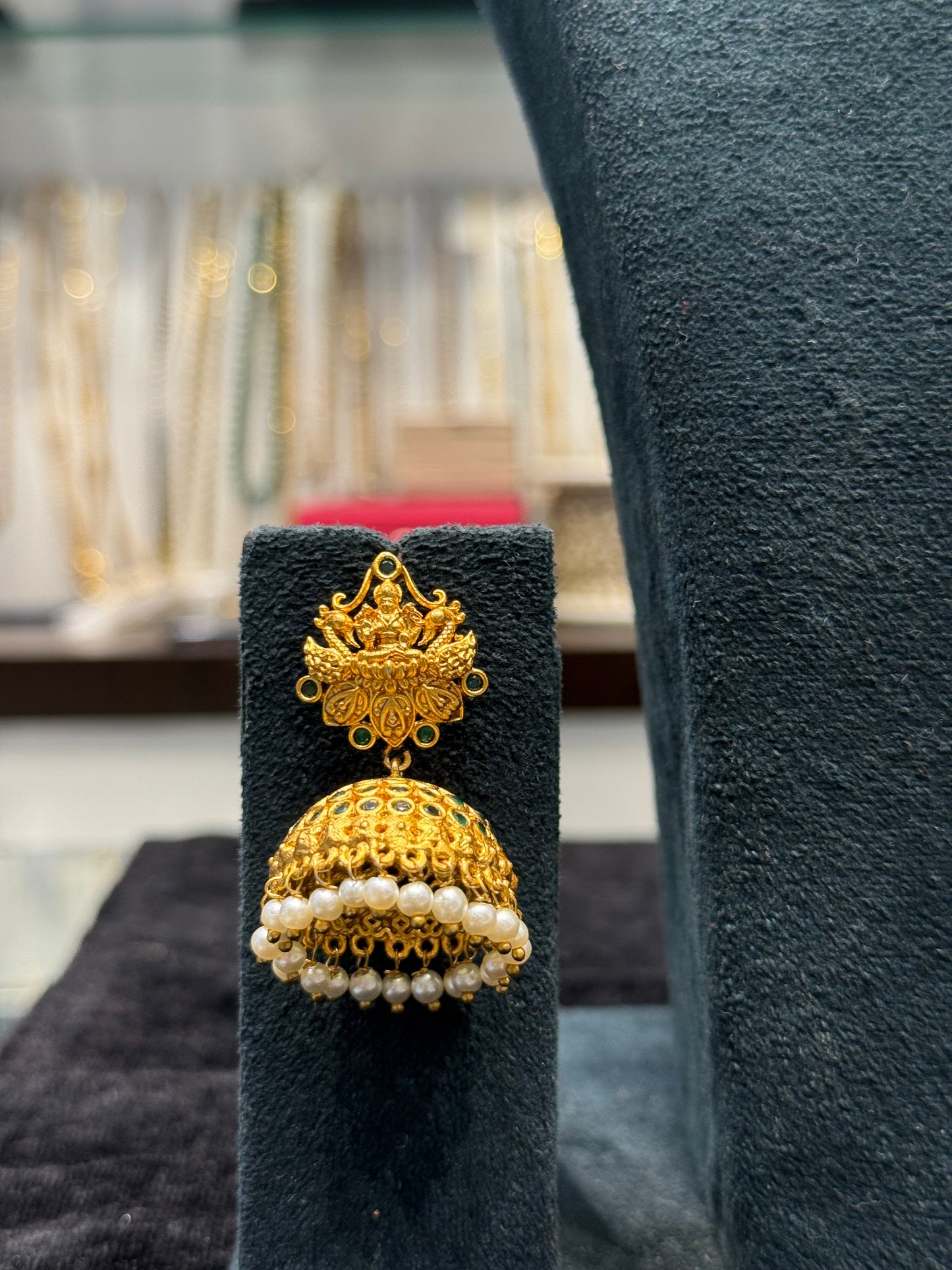 3260 green stone Nakshi choker necklace