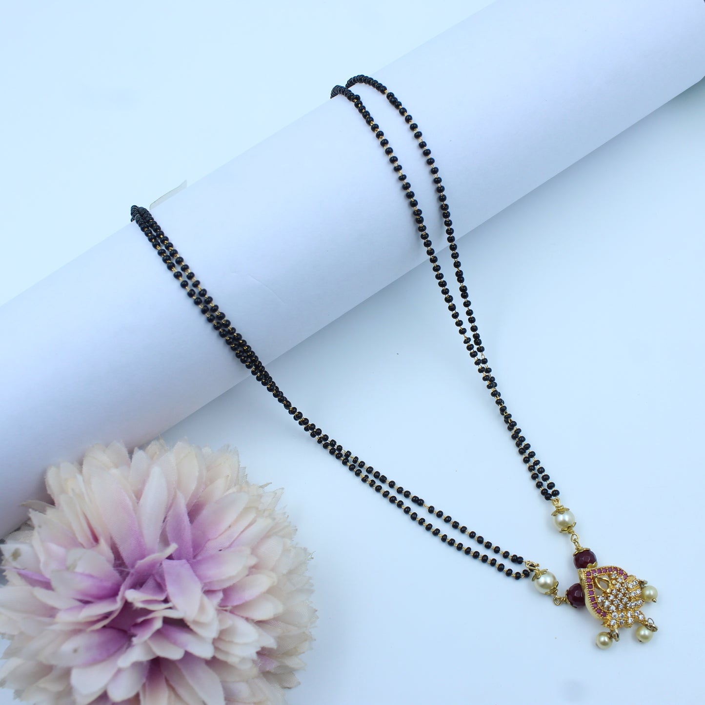 6725: 2 Lines Locket Mangal Sutram