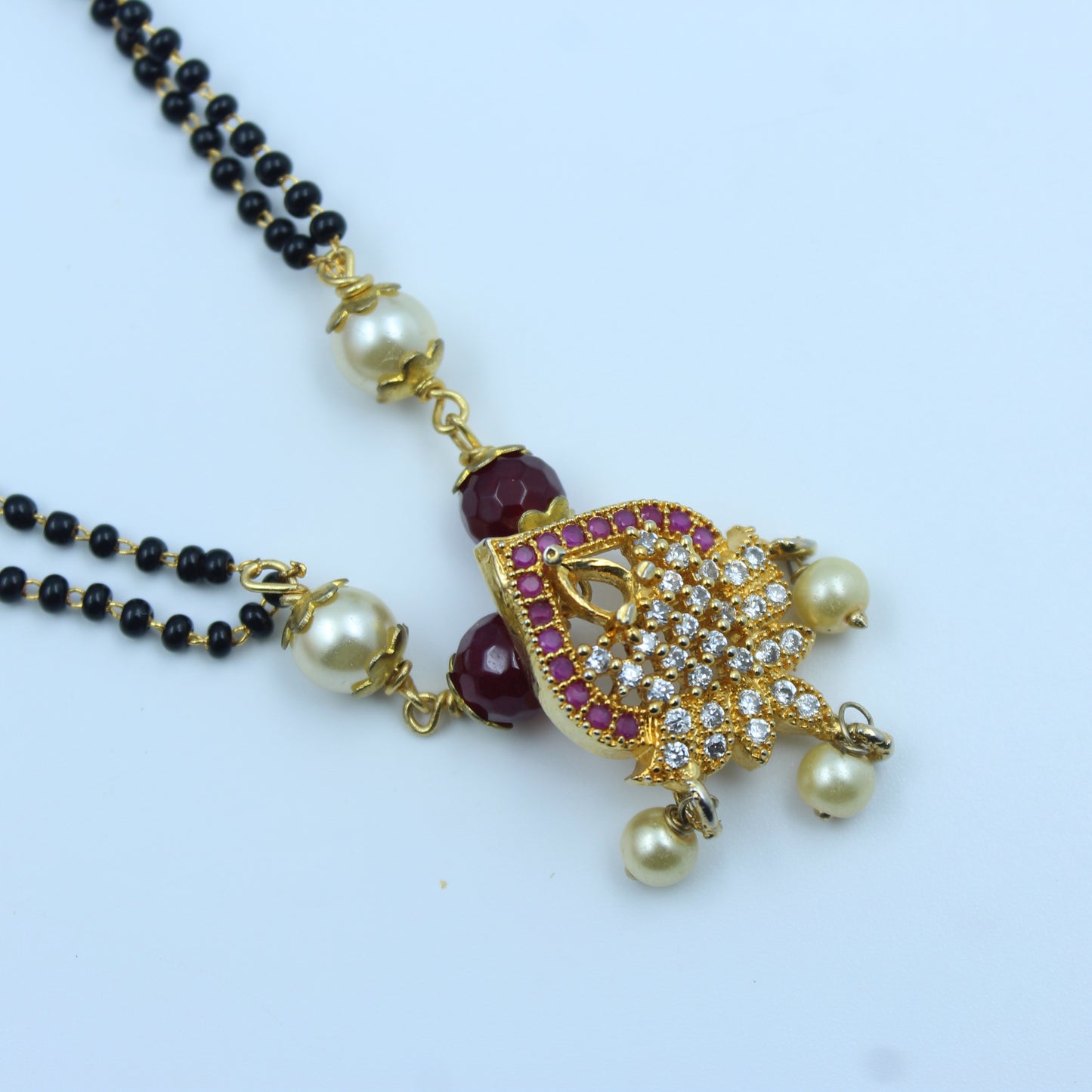 6725: 2 Lines Locket Mangal Sutram