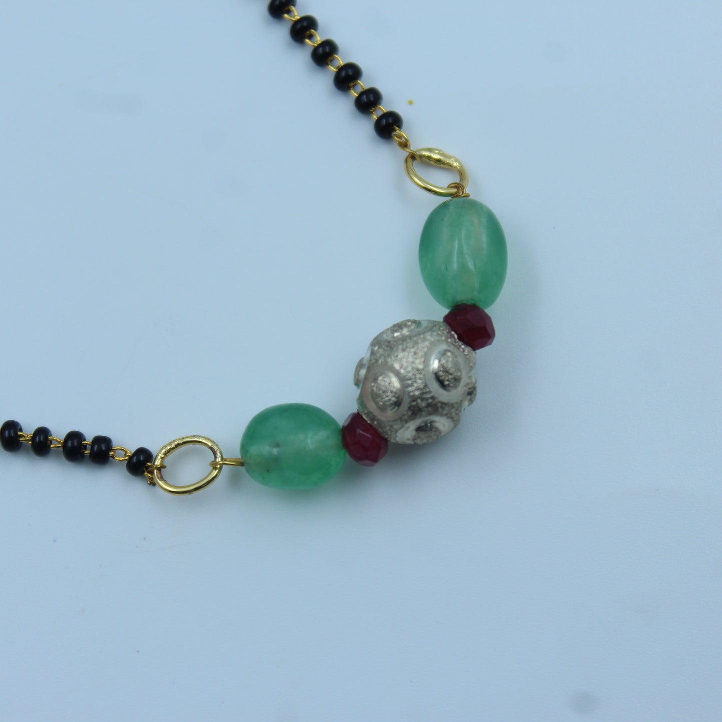 20277 : 1 Line Black Beads Mala