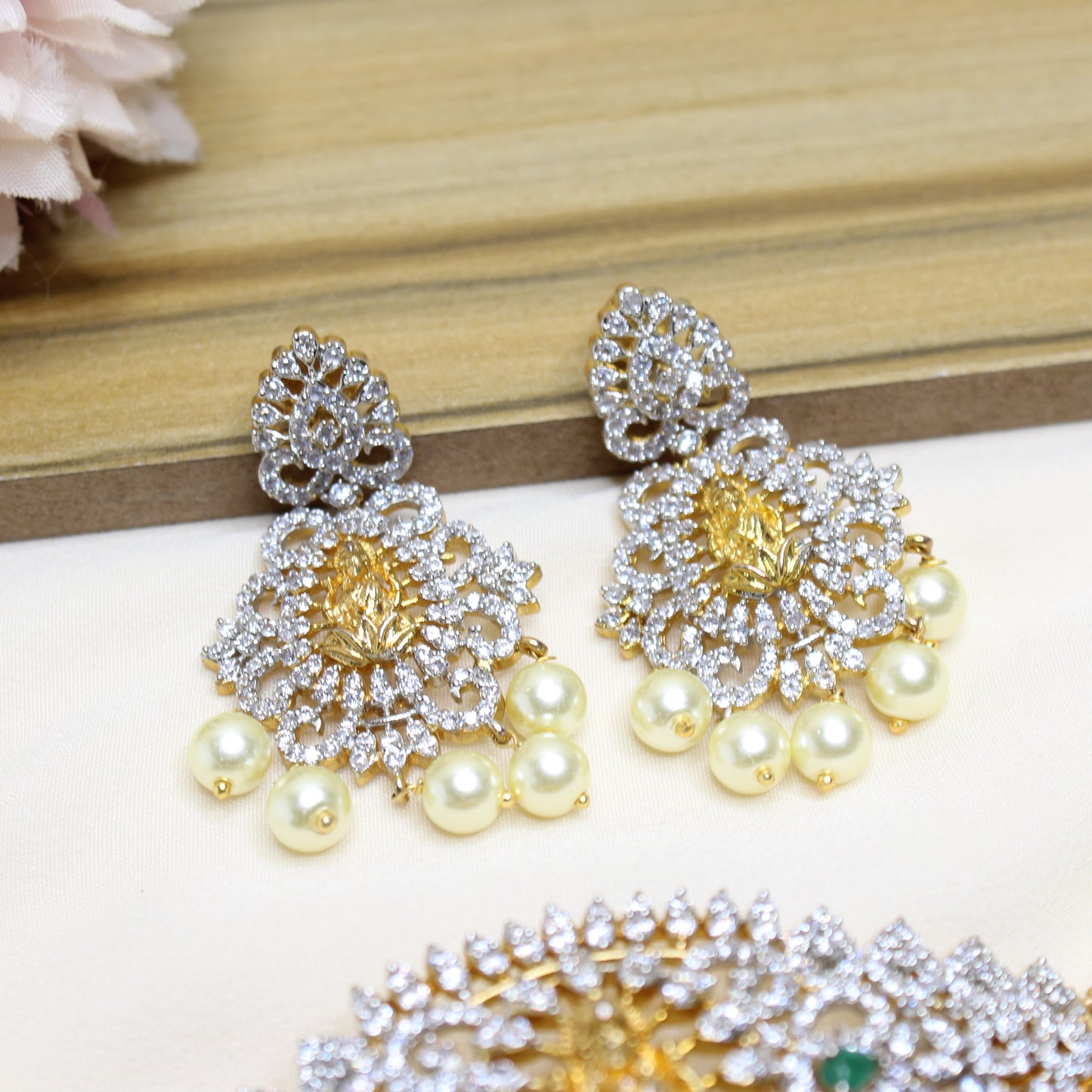 3405 Laxmi CZ Pearl Choker