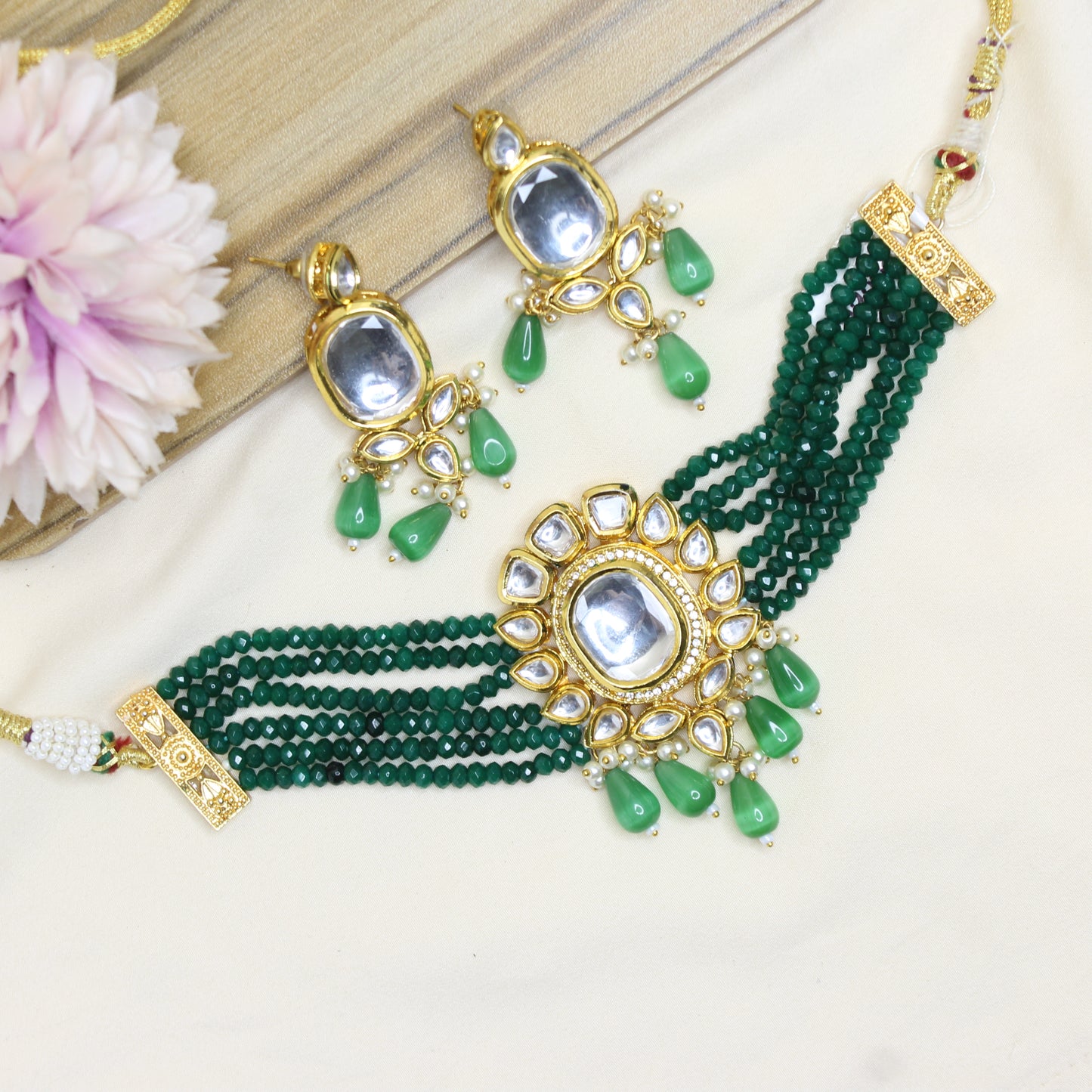 11372 Kundan Choker Green