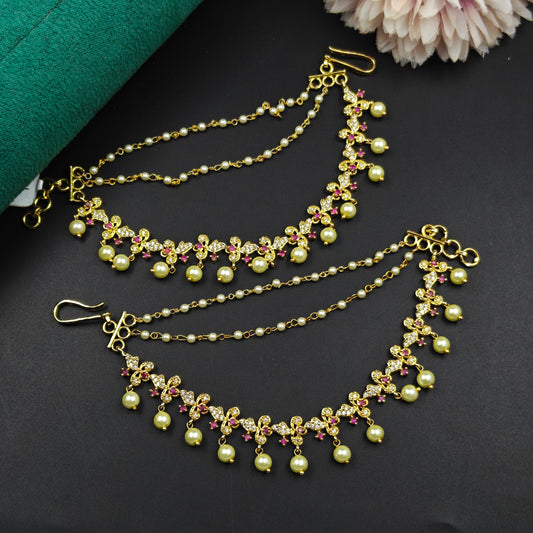 14344 GP 3 Lines Pearls Balls Champaswaralu