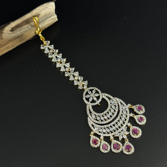 16735/16736 Diamond look big size maangtika