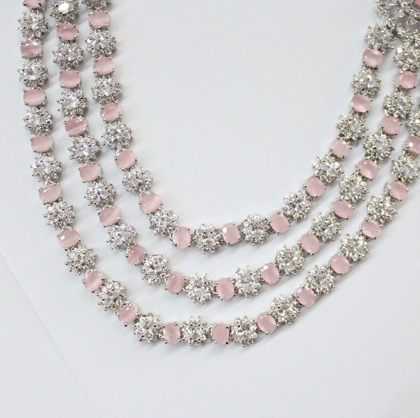 26828 Platinum necklace layers