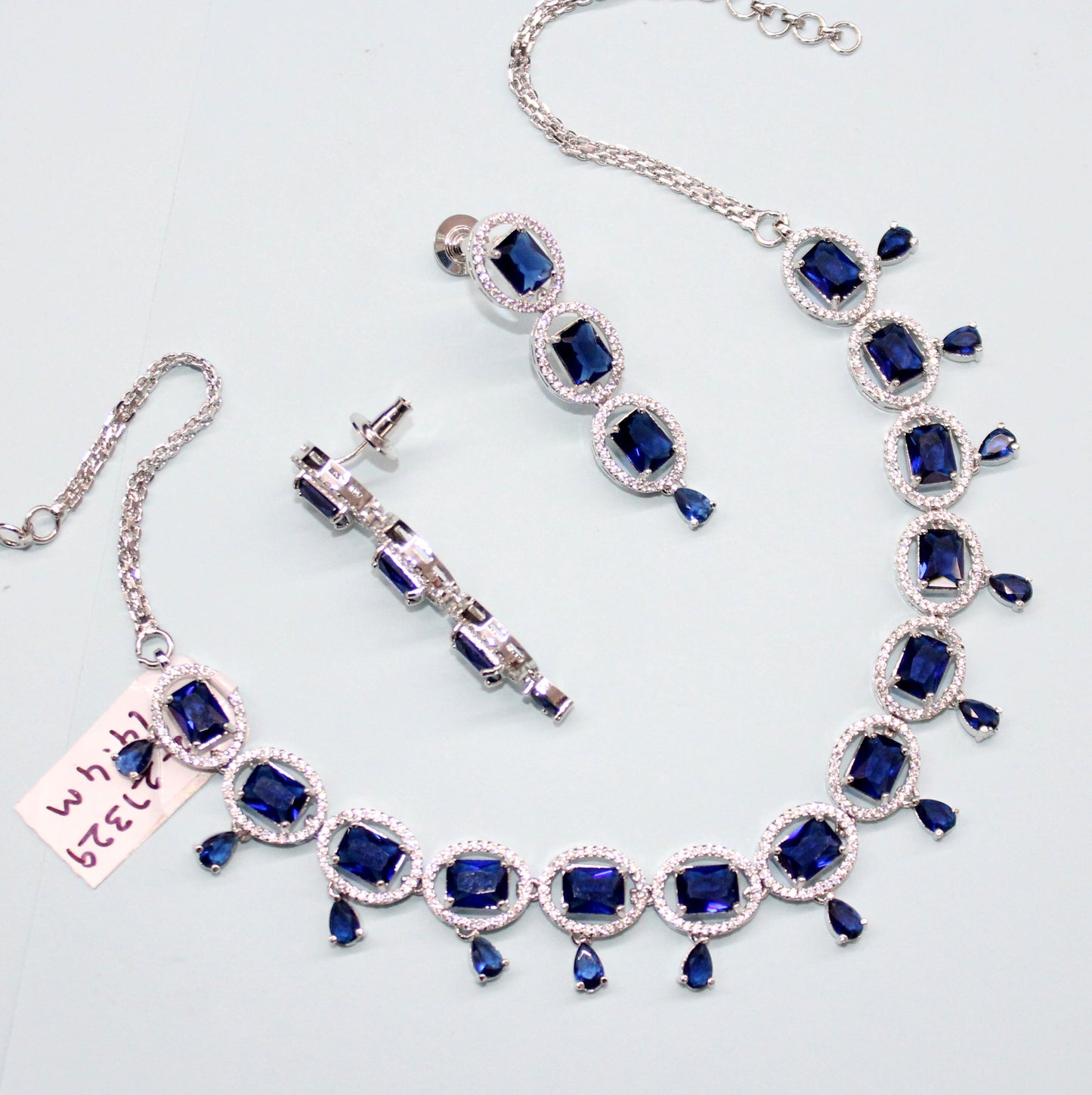 27329 Blue stone necklace