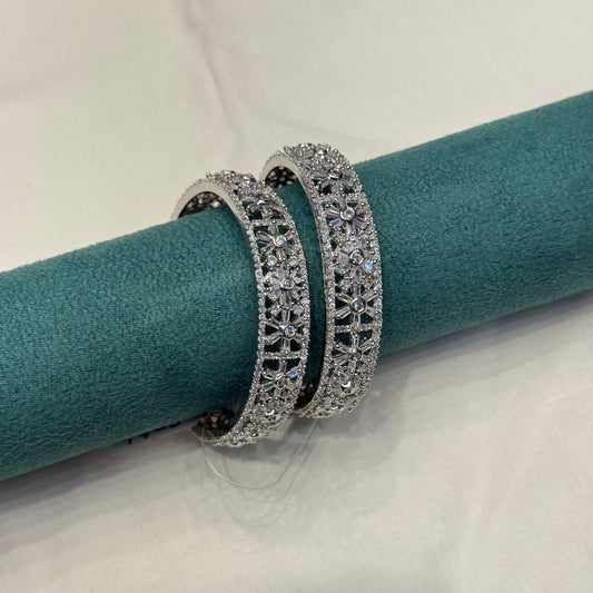 9321 platinum full white bangle