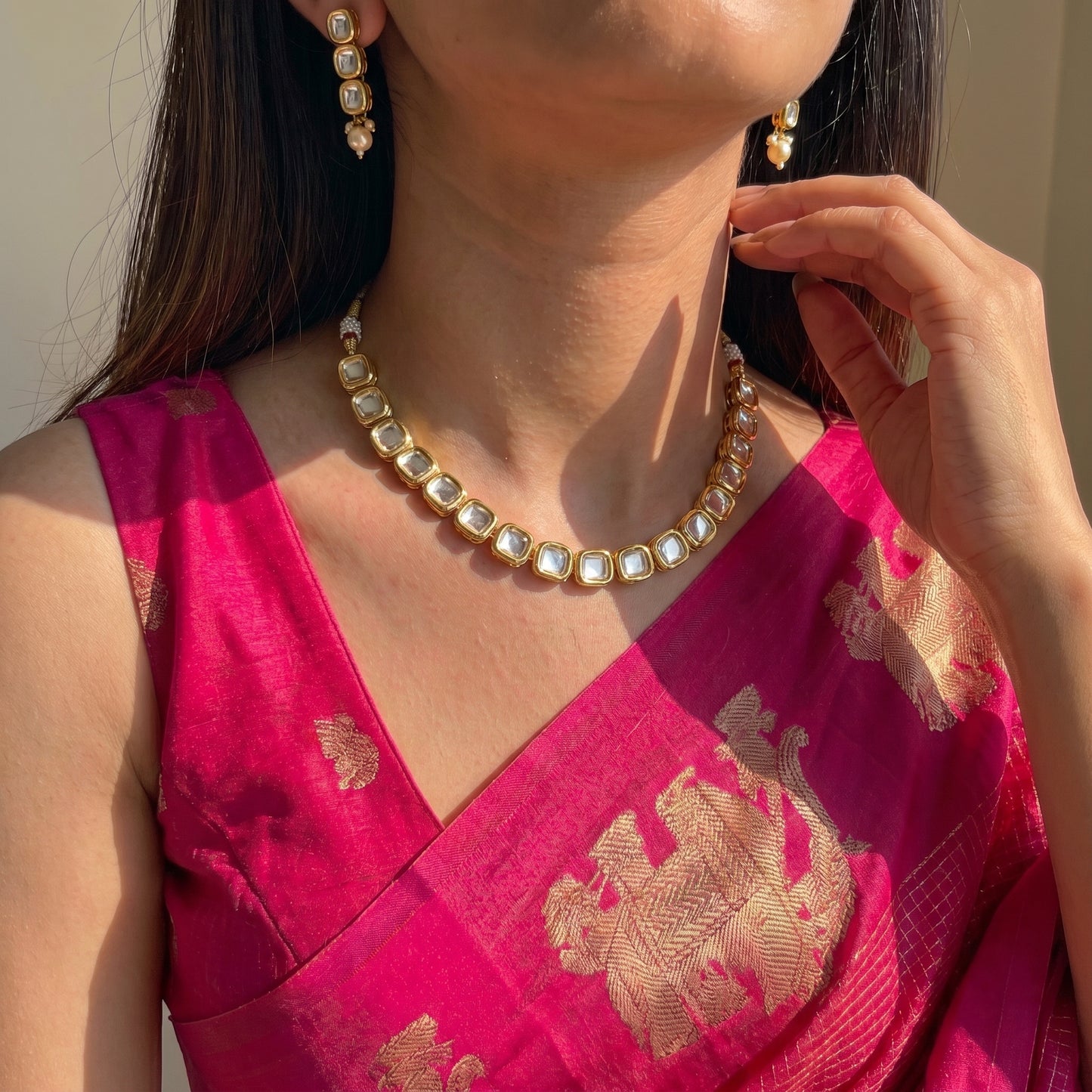 Kundan Necklace round