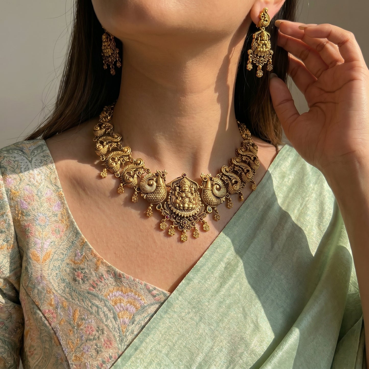 Laxmi antique necklace