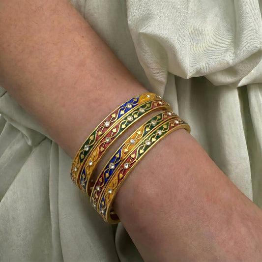 Meena Bangles 4 Pieces