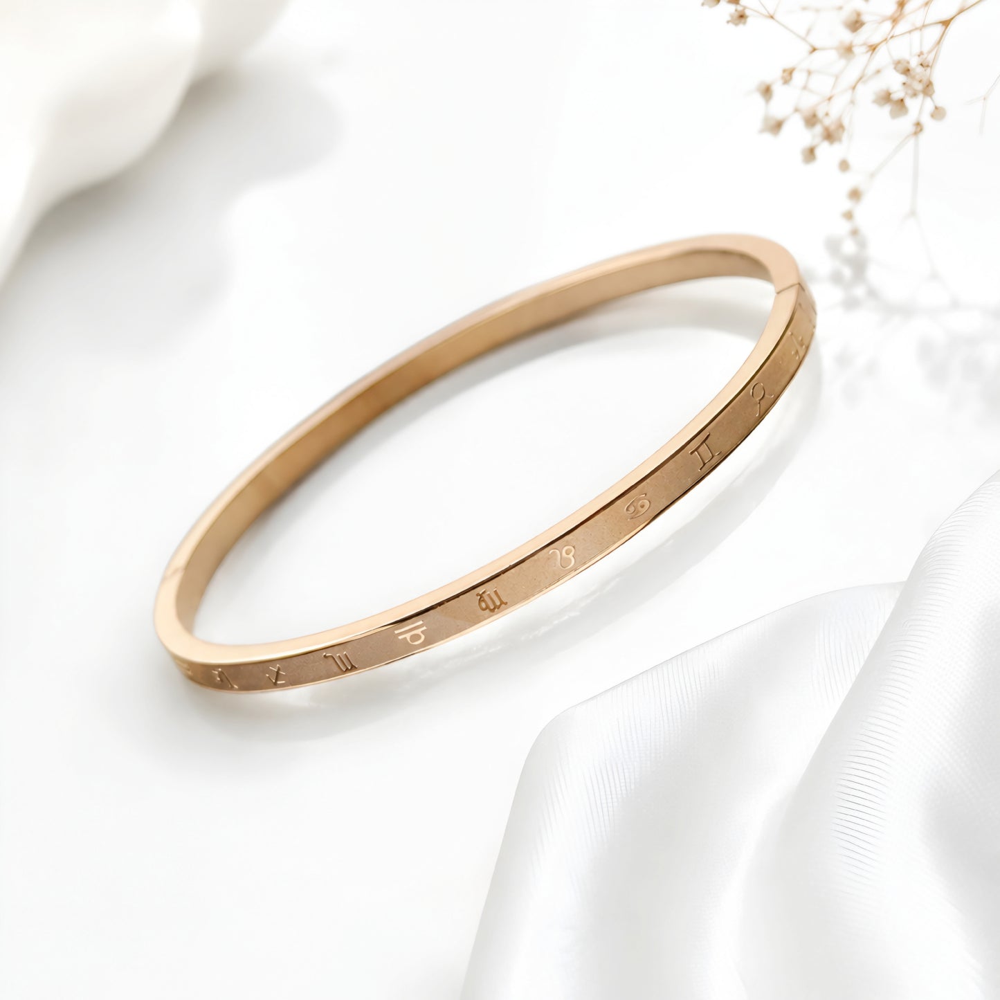 Zodiac Signs Bracelet Rose Gold
