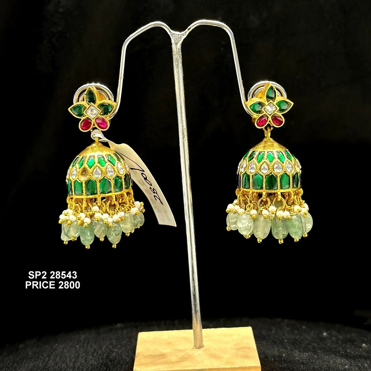 Jadau flower jhumki 28543