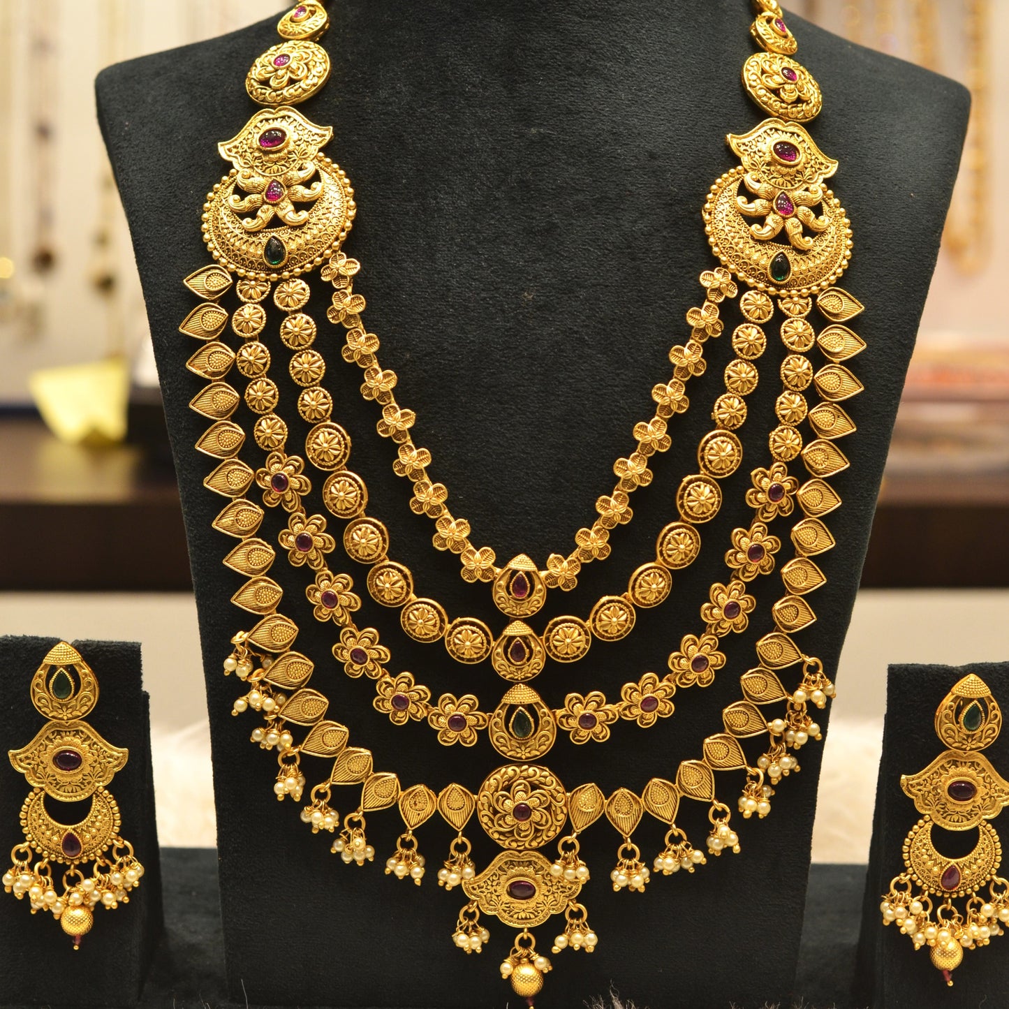 Nakshi 4 layers Necklace 2308,09,10