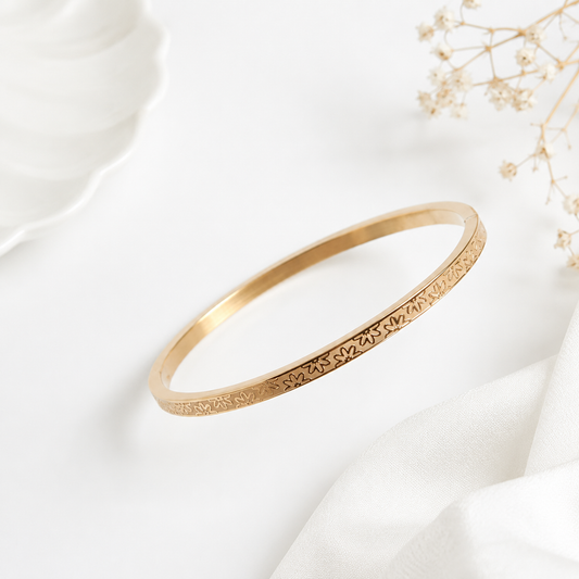 Floral Rose Gold Bracelet