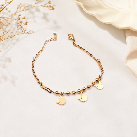 Charm Gold Plated Bracelet
