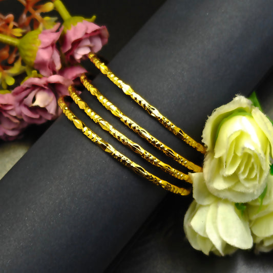 40027 Gold polish 4 pcs bangle