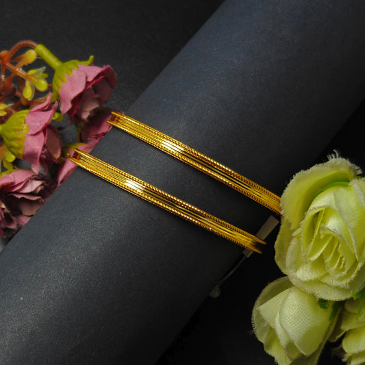 34543 Gold polish 2 pcs bangle