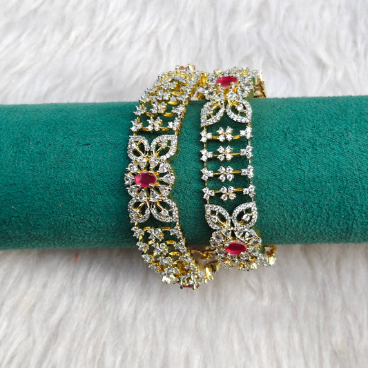 40535 GJ Ruby stone 2 bangle