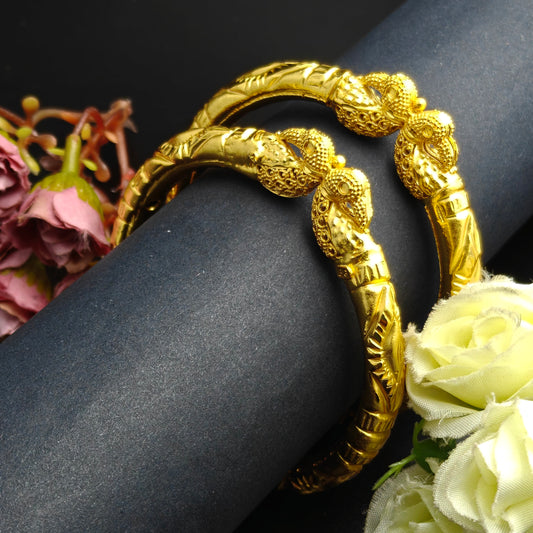 1840 Gold polish 2 pcs kada bangle