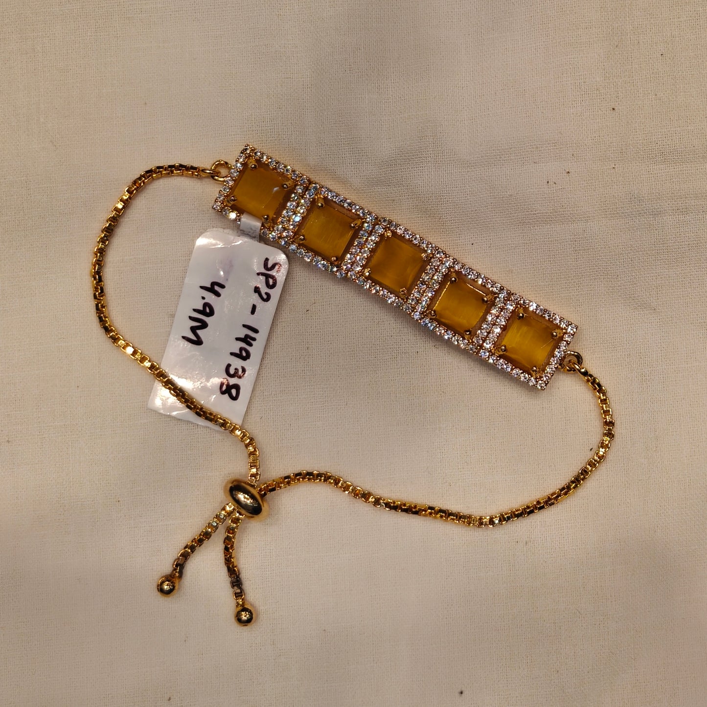 14938 / 14937 gp yellow stone bracelet