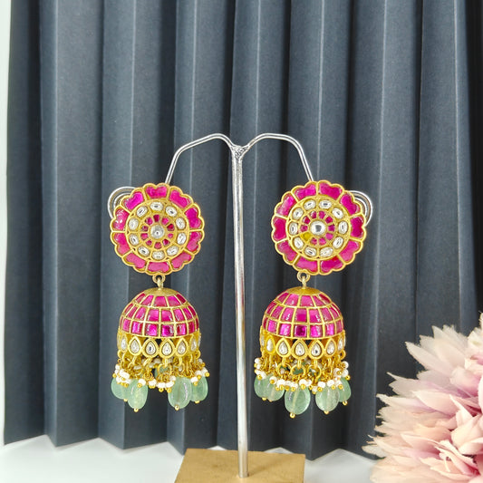 39136 Jadau multi jhumki