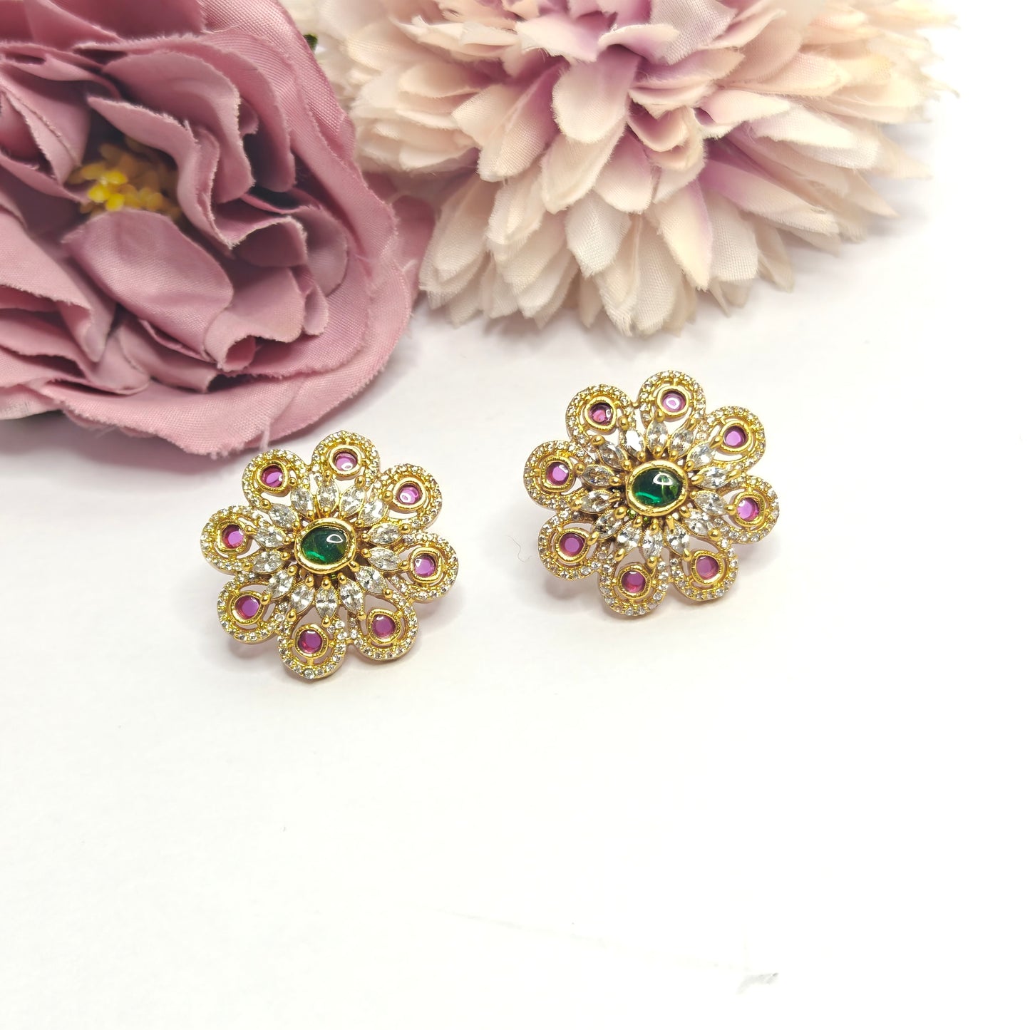 41037 pota stone multi colour studs