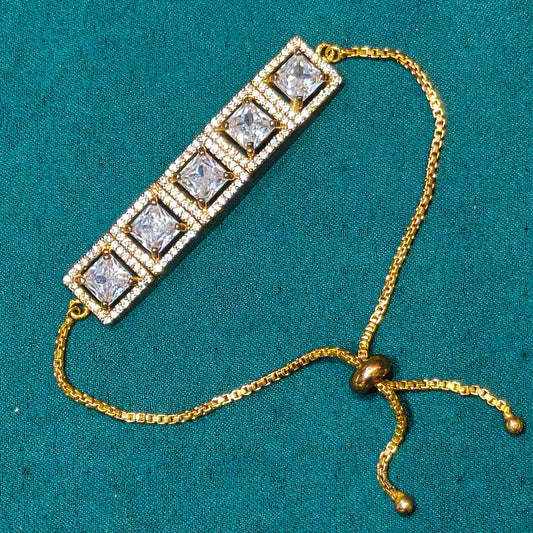 14933 / 14936 GP white stone chain bracelet