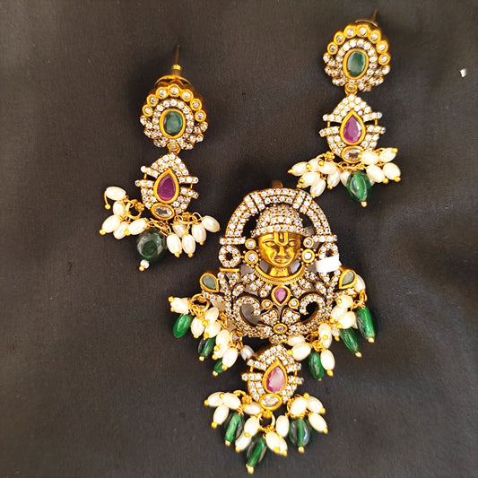 31760 Victorian Balaji pendant set