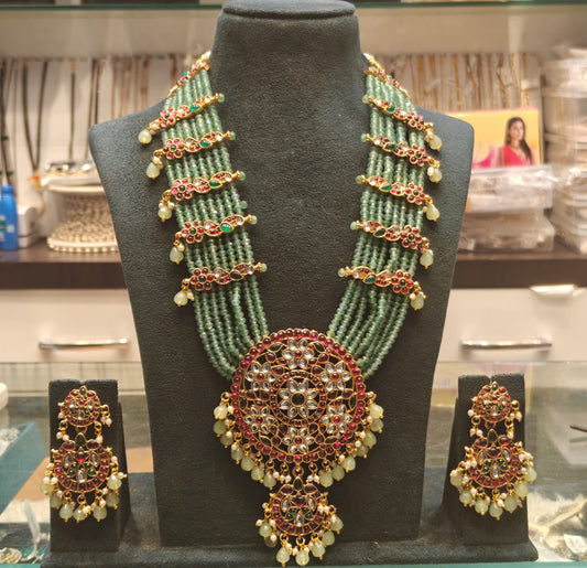 40458  Pota stone rani haar in once beads