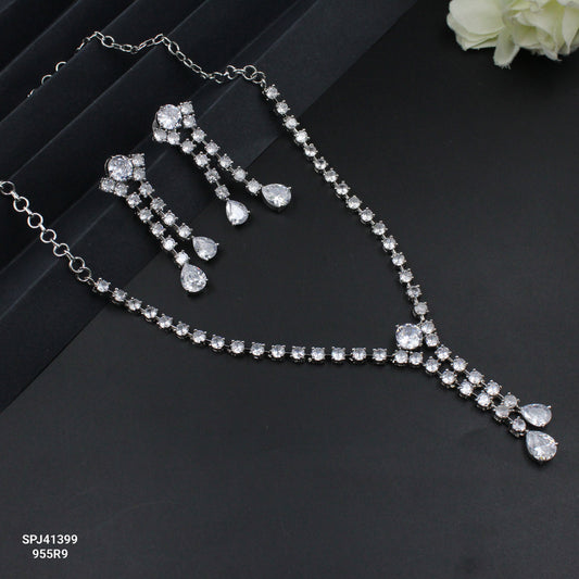 41399 AD Silver Short Necklace