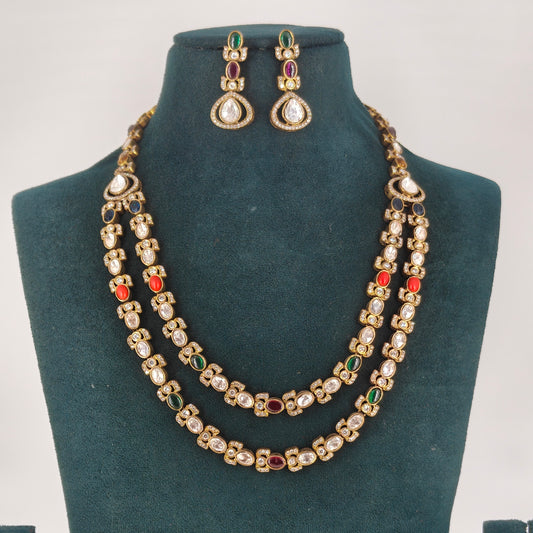 Victorain 2 layer short necklace