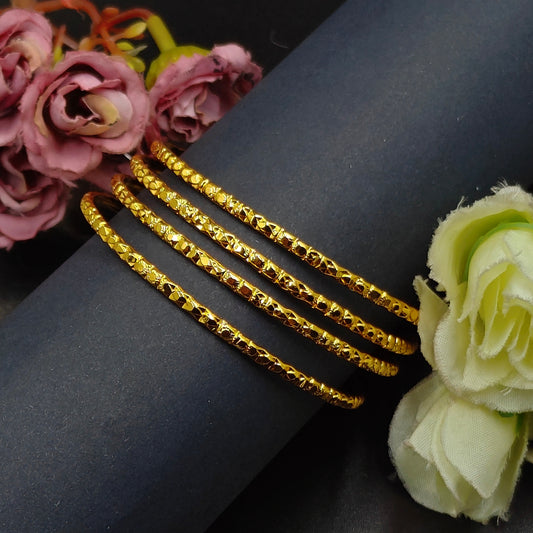 4352 / 4357  Gold polish 4 pcs bangle