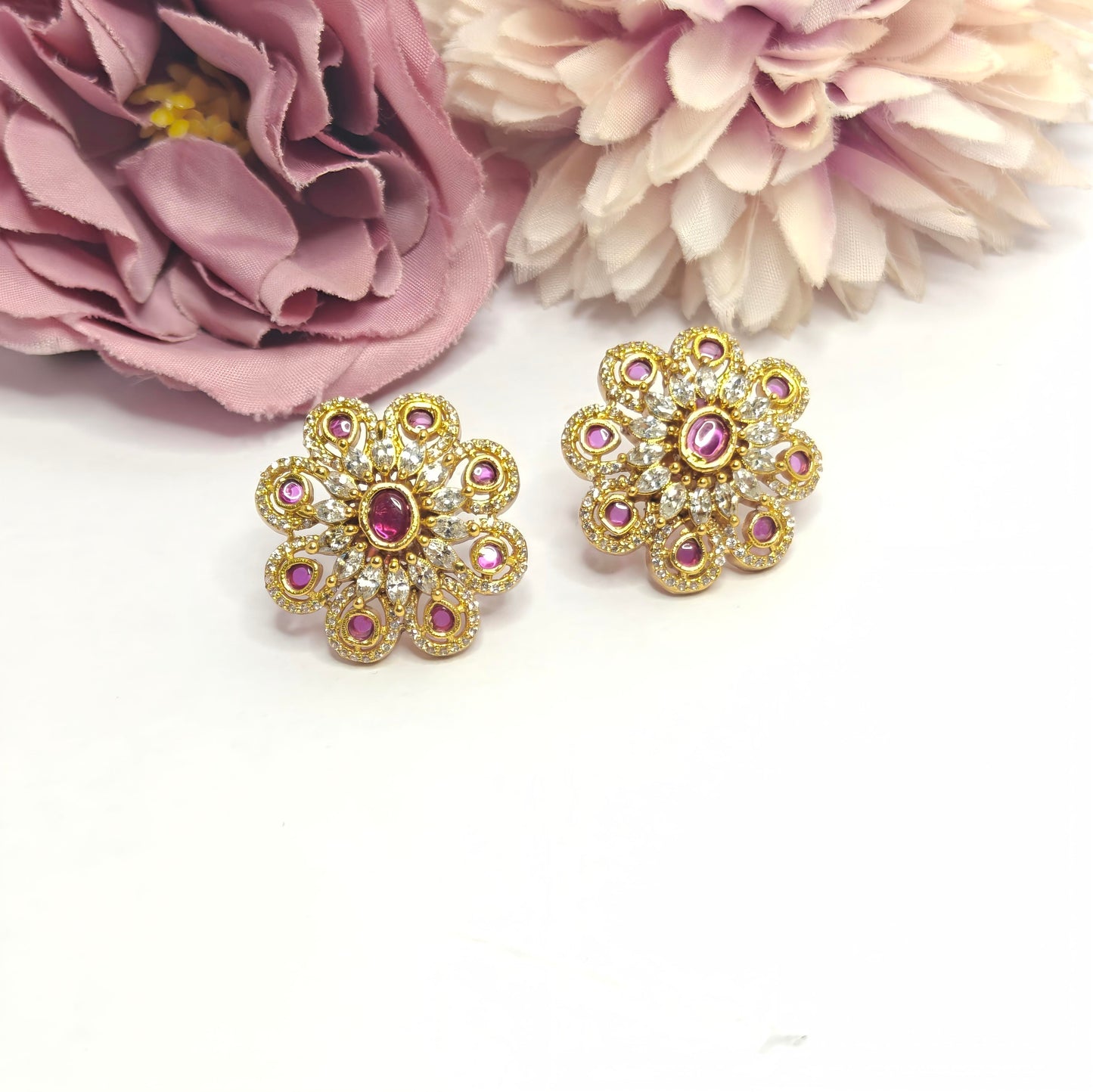 41036  pota stone red studs