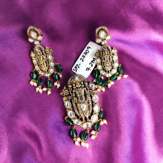 27709 Victorian Balaji pendant set