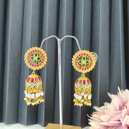 39527 Jadau multi jhumki