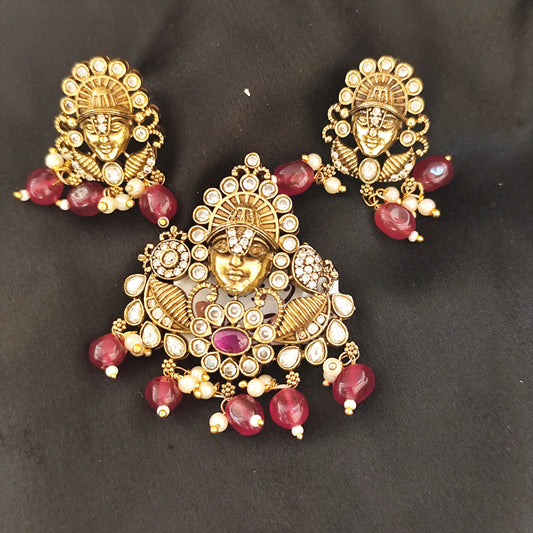 23858 Victorian Balaji pendant set