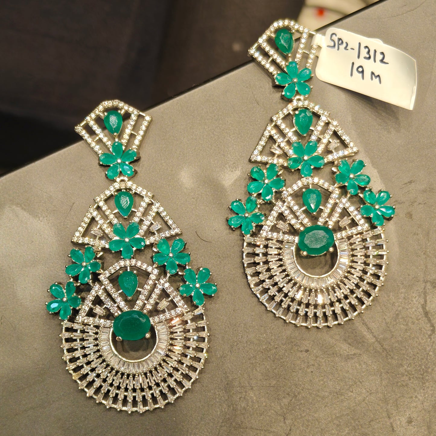 1312 platinum big earrings