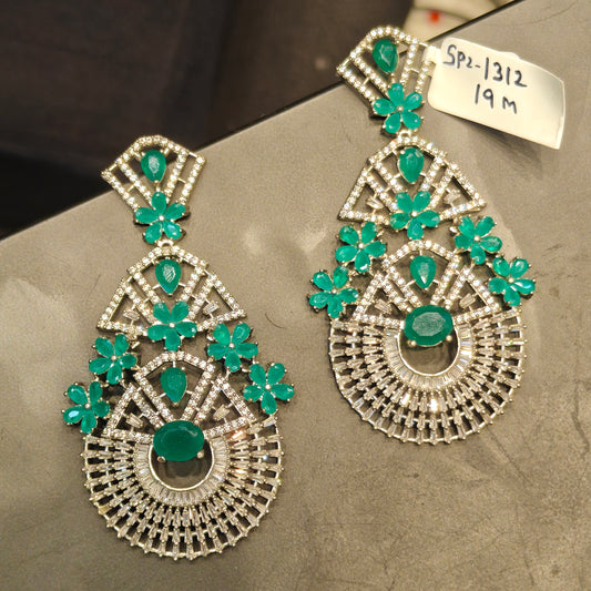 1312 platinum big earrings
