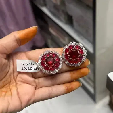 Platinum fancy studs
